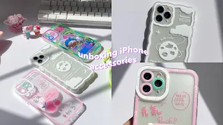 Unboxing iPhone 11 Pro accessories 🍓 cute Korean inspired phone cases