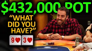 He's in a $400K Pot with 9-3 Suited on Hustler Casino Live