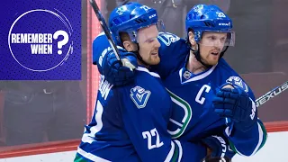 Remember When The Sedin Twins Hooked Up On That OT Goal In Their Final Game At Rogers Arena?