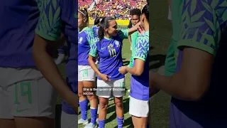 Brazilian fans say goodbye to their women’s national football team and favorite player