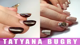 Nail Correction With 2 Different Gels on Nails Growing Upward!  | Holiday, Glitter Manicure