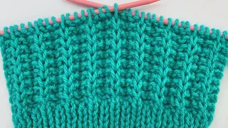 KNITTING STITCH WITH ONLY 2 LINES