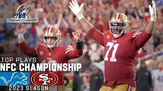 San Francisco 49ers Highlights vs. Detroit Lions in the NFC Championship Game