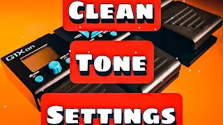 Zoom G1xon Clean Tone Patch Settings