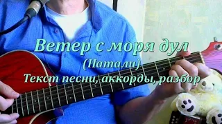 Ветер с моря дул (Натали). Текст, аккорды, разбор