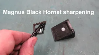 Magnus black hornet ser razor sharpening and sharpness testing