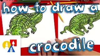 How To Draw A Realistic Crocodile