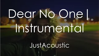 Dear No One - Tori Kelly (Acoustic Instrumental)