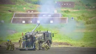 Japan's new howitzer "Type 19" in action for the general public for the first time (May 2022)