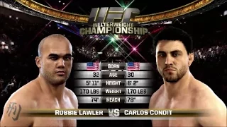 UFC 195 Robbie Lawler vs Carlos Condit UFC 195 Fight Simulation Welterweight Championship Fight