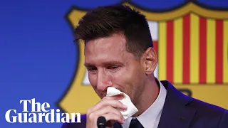 'I am here to say goodbye': Lionel Messi tearful as Barcelona exit looms