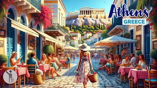 Athens, Greece 🇬🇷 - September 2022 - 4K HDR Summer Walk