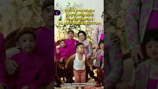 Aksi cucu Presiden Joko Widodo Panembahan Al Nahyan Nasution Curi Perhatian ✨ #shorts