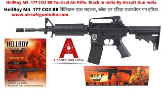 HellBoy M4 .177 CO2 BB Tactical Air Rifle, Black In India By Airsoft Gun India