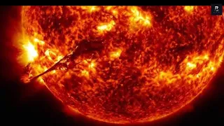 NASA | Fiery Looping Rain on the Sun Images