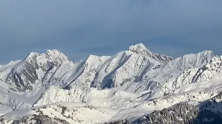 Le Mont-Blanc* magnifique prise de vue des Saisies sur le plus haut sommet d’Europe occidentale 👍😀