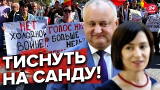 Додон влаштував проросійські протести у Молдові