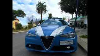 Carspotting Sicily February 2023 Alfa Romeo Giulia Polizia Squadra Volante