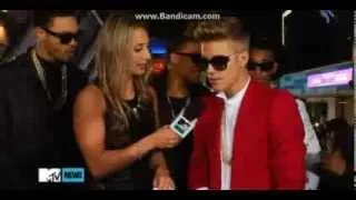 Justin Bieber Interview on the Purple Carpet - Believe Premiere, LA 2013