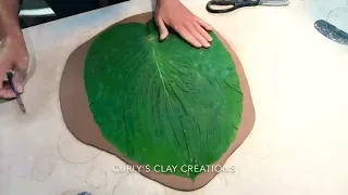 Full process of making, glazing and hanging my leaf bowl