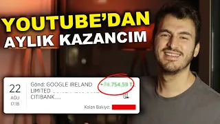 YOUTUBE'DAN NE KADAR PARA KAZANIYORUM