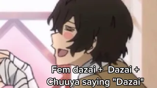 Dazai's "ah" GIRL & BOY  VERSION in tiktok | w/ the audio of | Not the One - DJ HAI CENA |