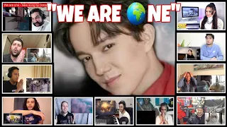 "WE ARE 🌍NE" BY DIMASH REACTORS REACTION COMPILATION