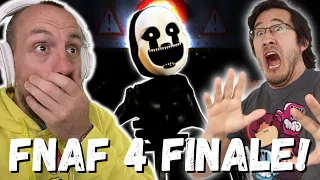 FNAF 4 FINALE! Markiplier NIGHTMARE ALL NIGHTMARE MODE | FNAF 4 Halloween Update - Part 4 (REACTION)