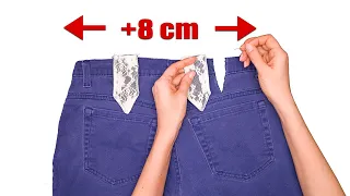 How to upsize jeans in the waist to fit you perfectly - a sewing trick!