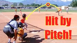 FIRST TIME GETTING HIT BY A PITCH! LITTLE LEAGUE BASEBALL PLAYOFFS