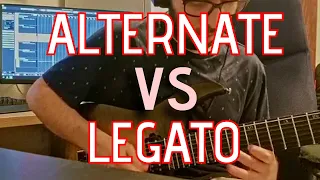 Alternate Picking VS Legato - Sound Difference | Kamit