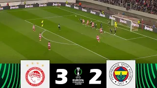 Olympiacos vs. Fenerbahçe [3-2] | UEFA Europa Conference League 2023/24 | Match Highlights!