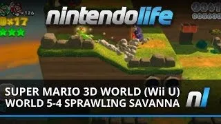 Super Mario 3D World (Wii U) World 5-4 Sprawling Savanna