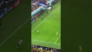 it's terrific..messi first goal vs australia fans reaction on gallery