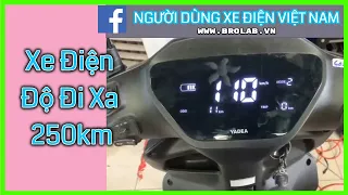 Hãy Cùng Hưng Khám Phá Chiếc Xe Điện Yadea V002 Phiên Bản Nâng Cấp Pin Đi Xa 250km và Tốc Độ 100km/h