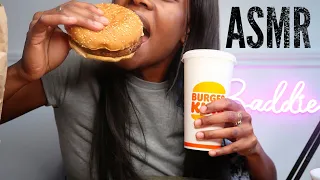 [ASMR] BURGER KING IMPOSSIBLE WHOPPER MUKBANG * EATING SOUNDS [No Talking]