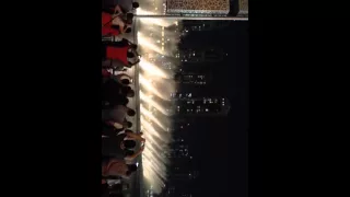 Dubai fountain dancing under the song by Whitney Houston " I will always love you "