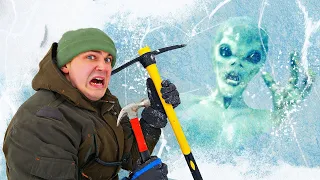 We found Alien trapped in ice!