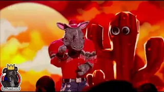 The Masked Singer 2023 Rhino Full Performance Semi Final Top 4 S4E07