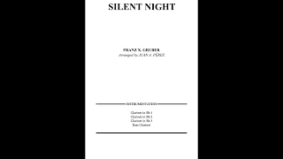 Silent Night - Clarinet Quartet (arr. Juan A. Pérez)