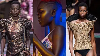 Most successful  Dark skin African Models .(Adut Akech , Maria Borges ,Lupita Nyong’o )