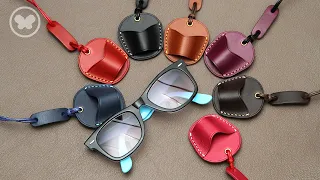 Making Leather sunglasses holder / 가죽 선글라스 홀더 만들기