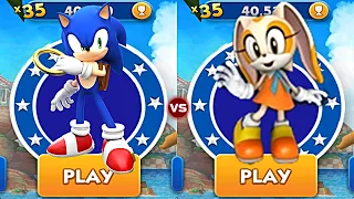 Sonic Dash Vs Sonic Cream - Versus Mode - Halloween Character - SonicDash GamePlay