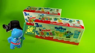 2018 KINDER SURPRISE Eggs HAPPOS FAMILY New TOYS Unboxing!