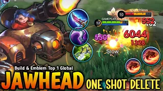 WTF DAMAGE!! Jawhead Insane Damage Build One Shot Delete (MUST TRY) - Build Top 1 Global Jawhead