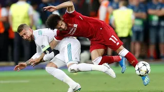 Real Madrid VS Liverpool. Salah Injury 05/26/2018