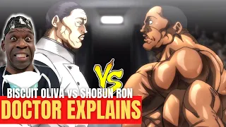 Orthopedic Surgeon Reacts To BAKI THE GRAPPLER (Biscuit Oliva vs Shobun Ron)