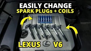How To Change 2GR-FE Coils & Spark Plugs 2006-18 Lexus ES350 / 2006-17 Toyota Camry - Under 1 Hour
