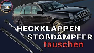 Heckklappendämpfer wechseln | Mercedes S210 / W210 Kombi I  Replace Tailgate Lift Support Struts