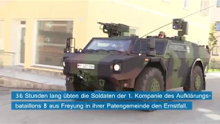 36 Stunden-Einsatzübung der Bundeswehr in Hutthurm (Landkreis Passau)